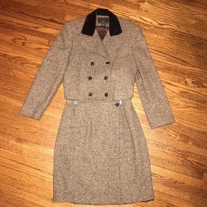 Vintage EXPRESS two-piece Tweed Career Skirt Suit.